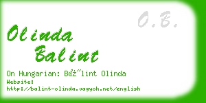 olinda balint business card